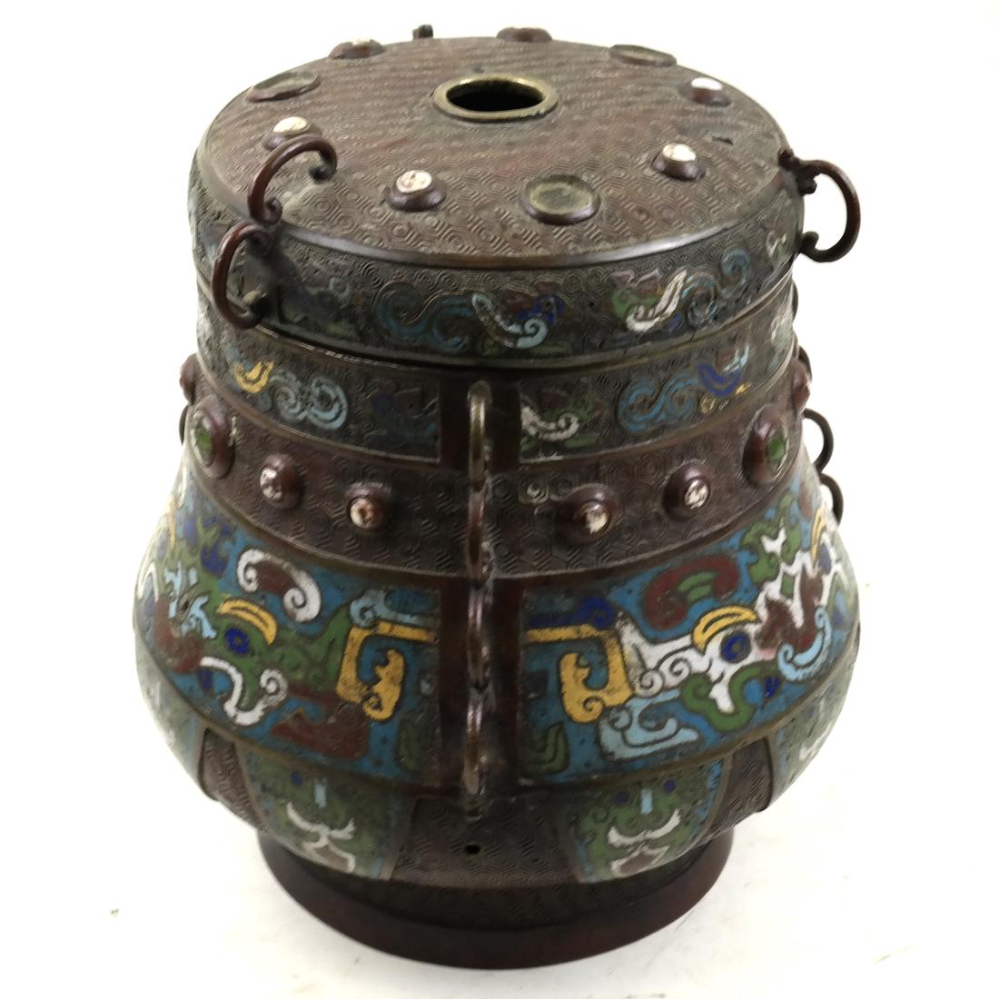 Chinese Cloisonne Urn (1 of 8)