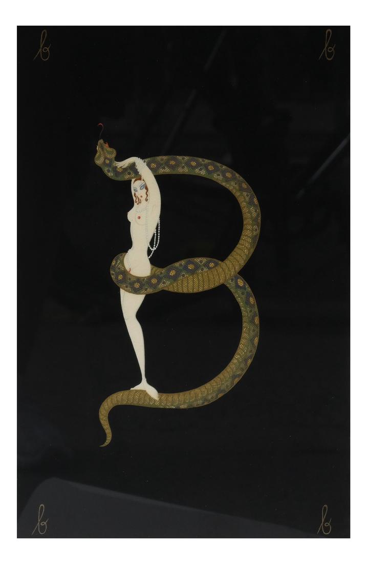 Erte "B" Lithograph (1 of 6)