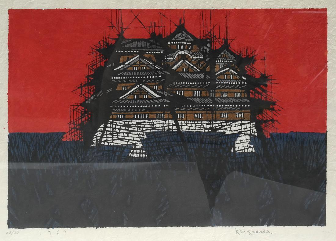 Kan Kawada, 1967 Woodblock (1 of 7)