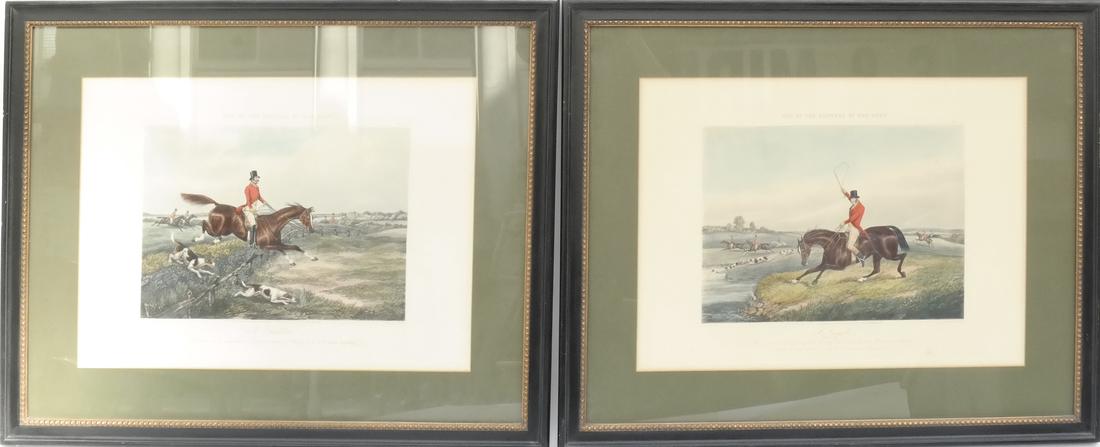 Pair of English Hunt Prints (1 of 8)