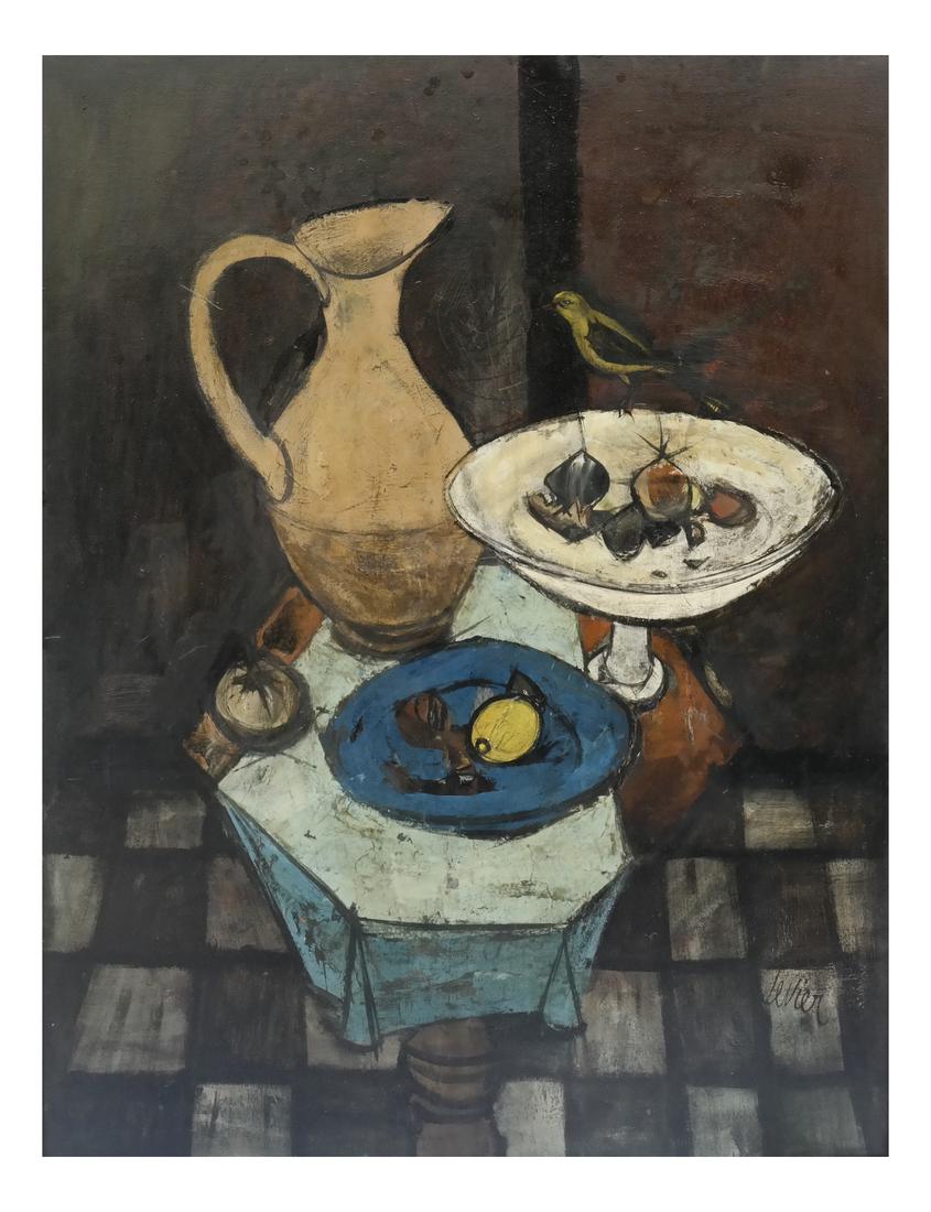 Charles Levier, Still Life with Bird, Oil on Canvas (1 of 8)