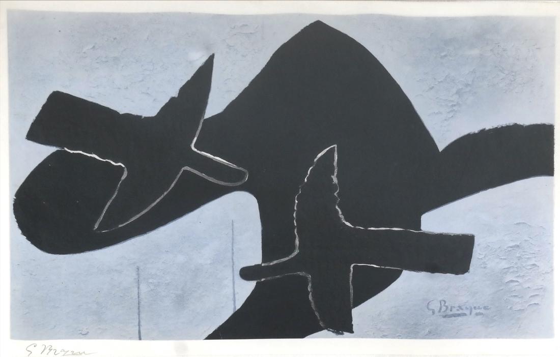 Georges Braque, "The Black Birds" - Color Lithograph (1 of 8)