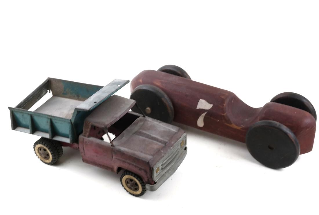 Two Toys, Truck and Race Car (1 of 7)