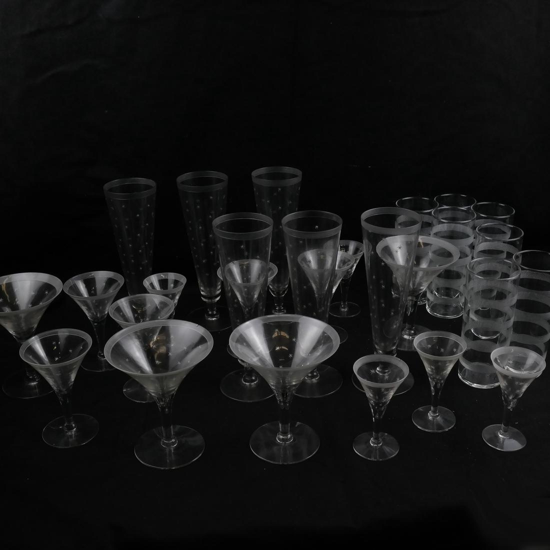 Assembled Set of 1930s-40s Glassware (1 of 5)