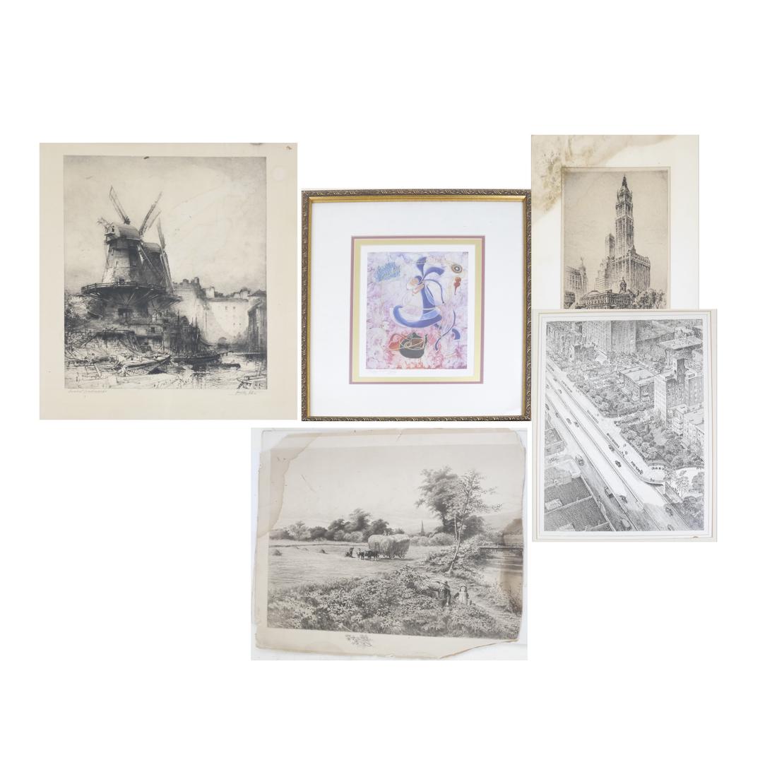 Group of Vintage and Modern Prints (1 of 9)