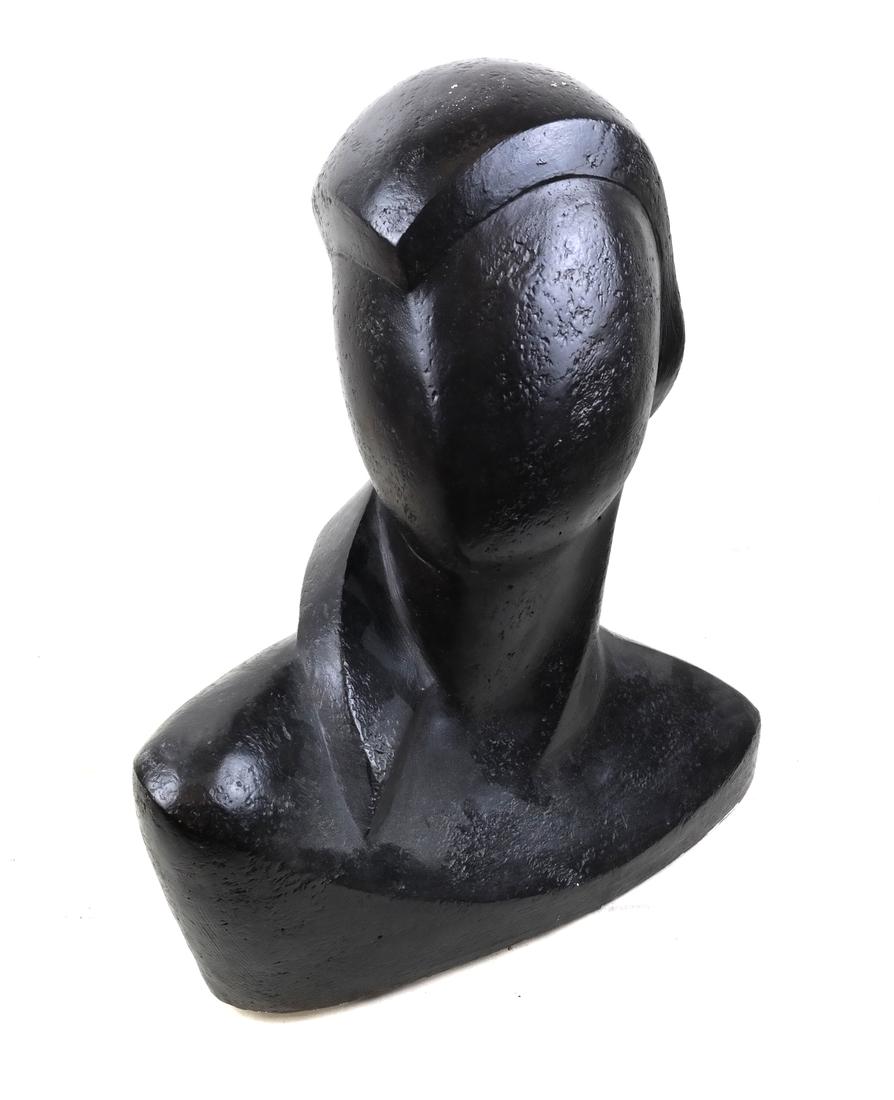 Painted Plaster Bust of a Woman (1 of 8)