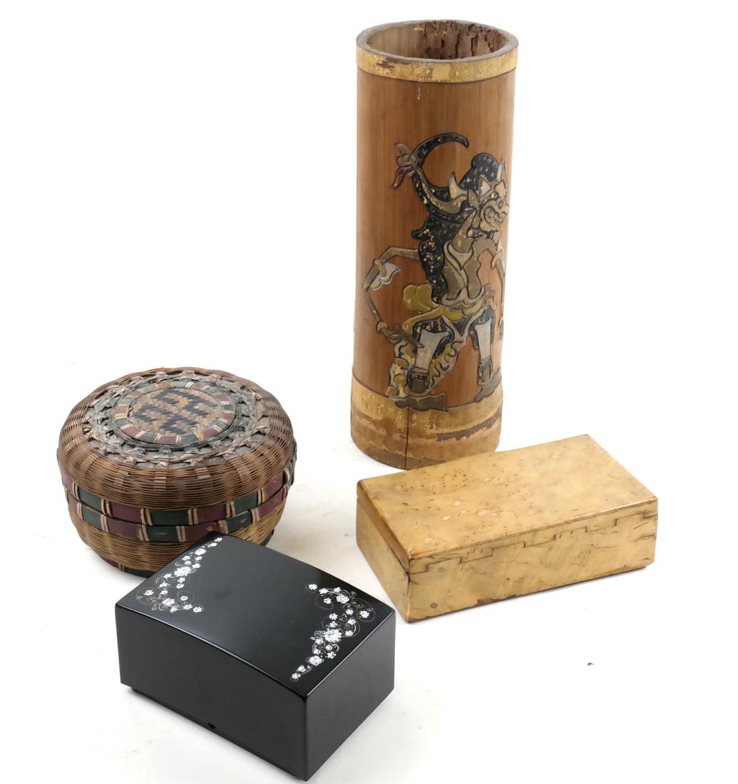 Two Boxes, Vessel and Basket (1 of 7)