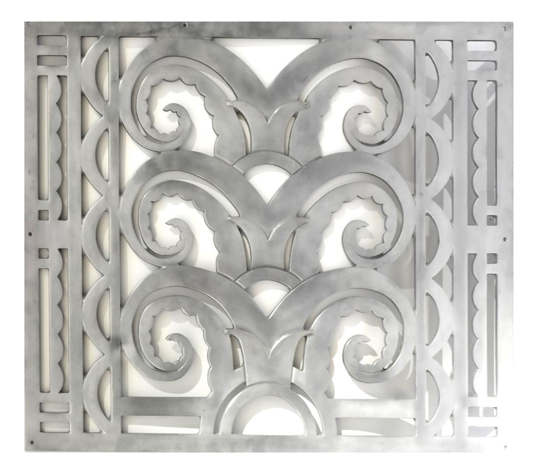 American Art Deco Metal Grate (1 of 7)