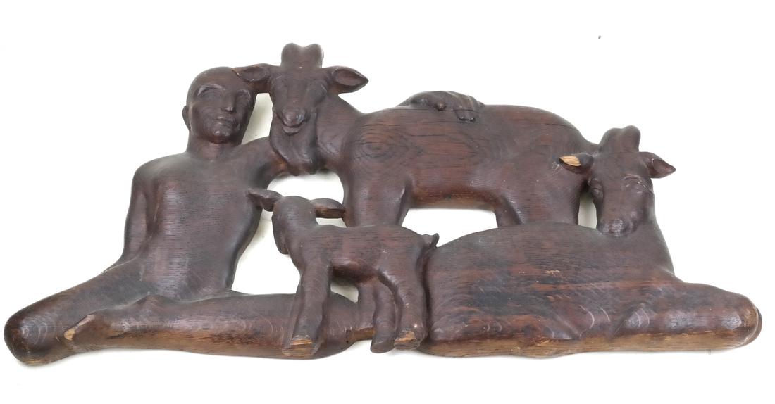 James Lindsay McCreery, Carved Oak Sculpture (1 of 6)