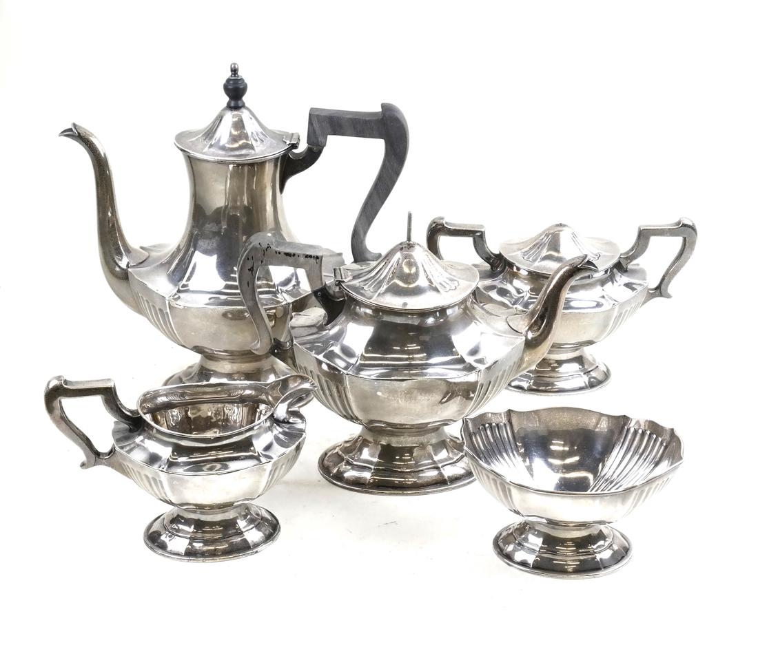 Sterling Silver Tea Set by the Nowlan Co. (1 of 10)