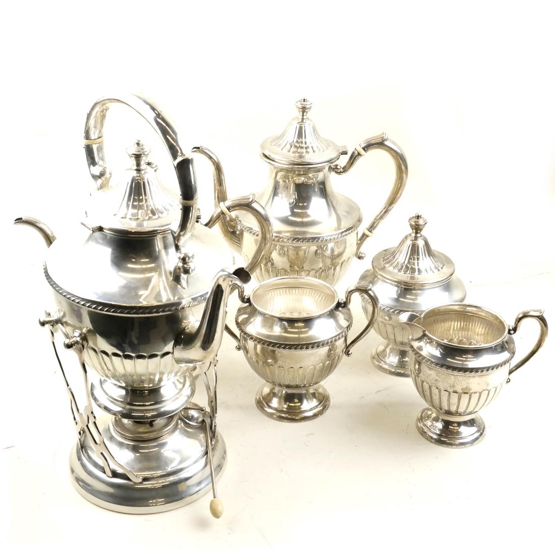 Six Piece Sterling Silver Tea Service (1 of 10)