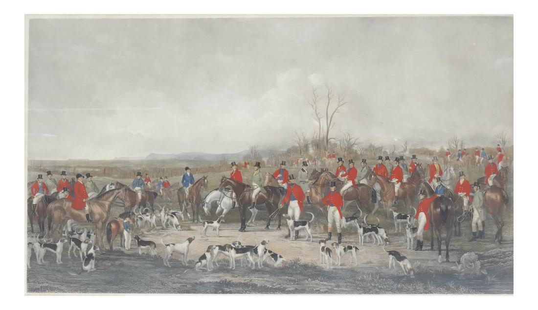 "The Bedale Hunt", English Hunt Print (1 of 7)