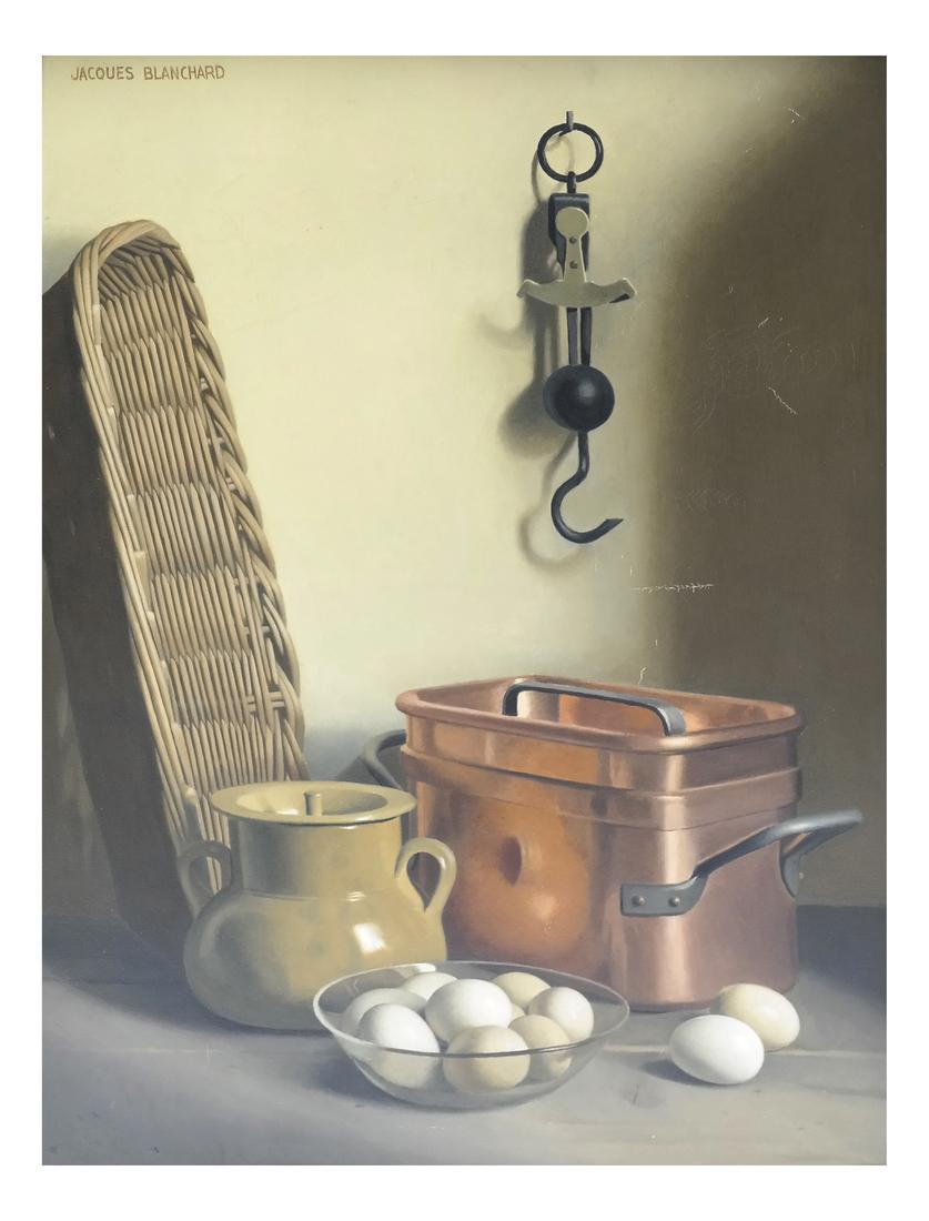 Jacques Blanchard, "Still Life" - Oil on Canvas (1 of 8)