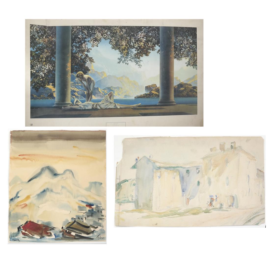 Assorted Folio of Art & 3 Watercolors (1 of 10)