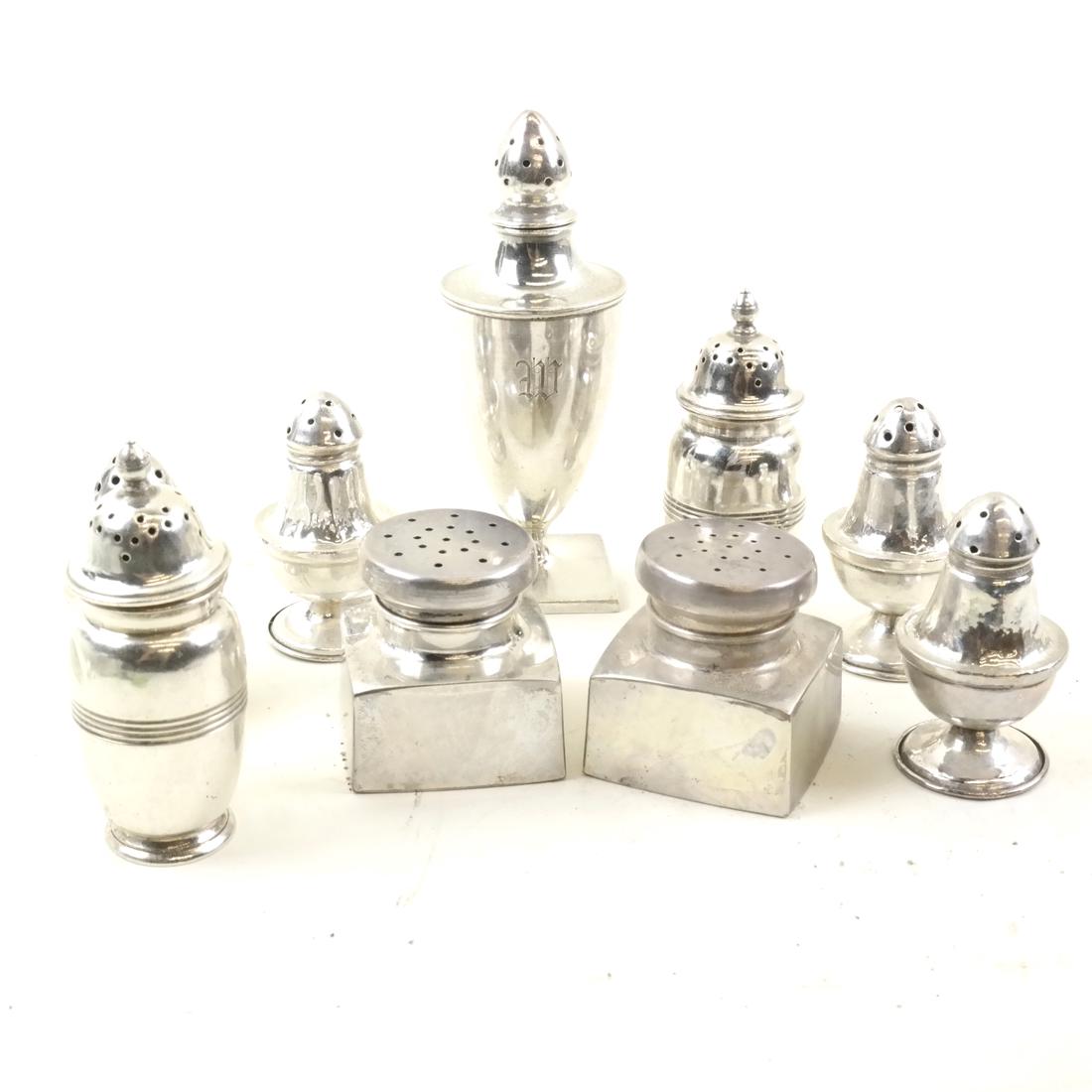 9 Sterling Silver Casters. 6 ozt inclusive (1 of 7)
