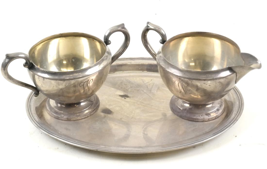 3-Piece Sterling Silver Tea Set. 14 ozt (1 of 7)
