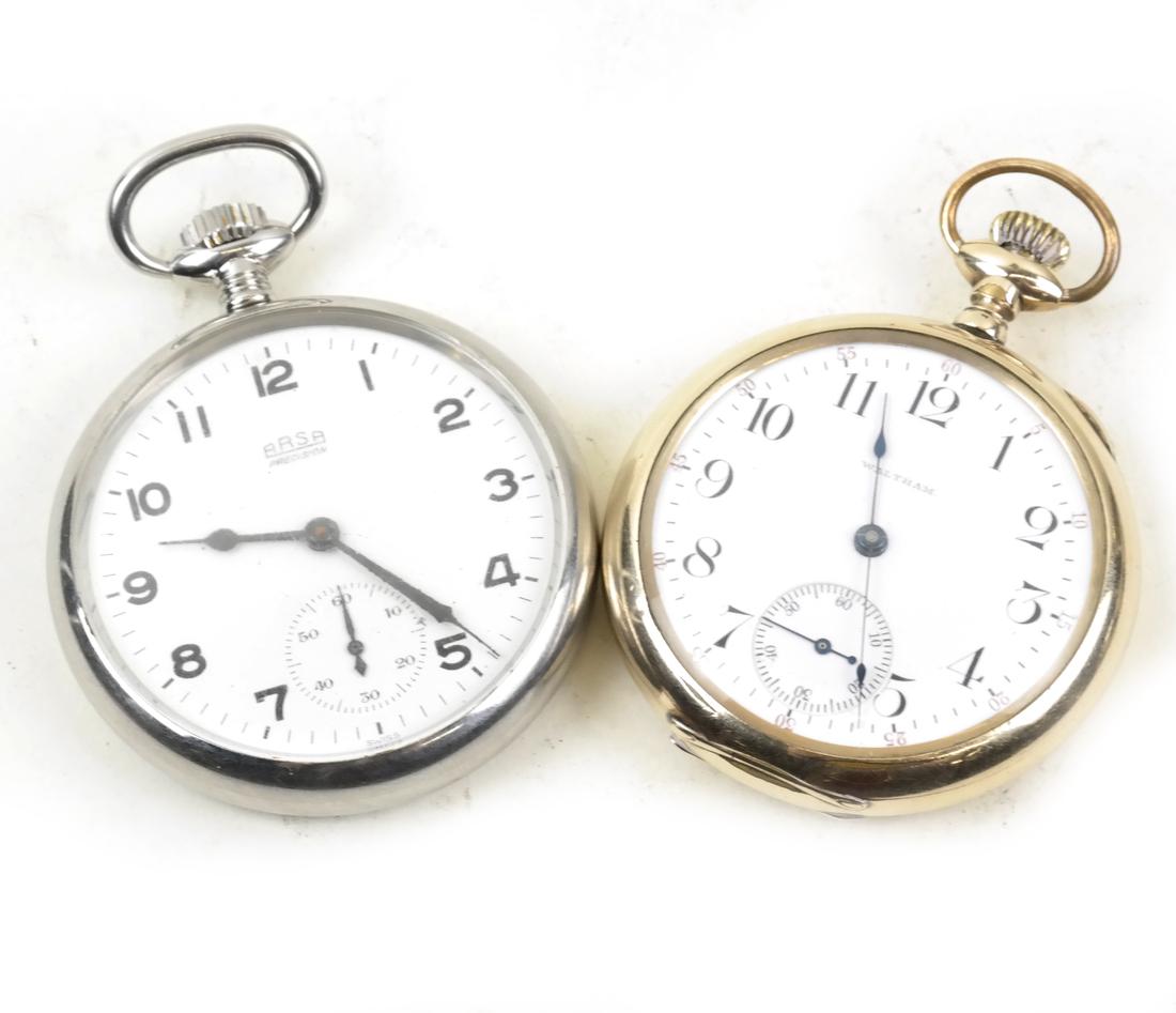 Two Pocket Watches; Waltham, Basa (1 of 6)