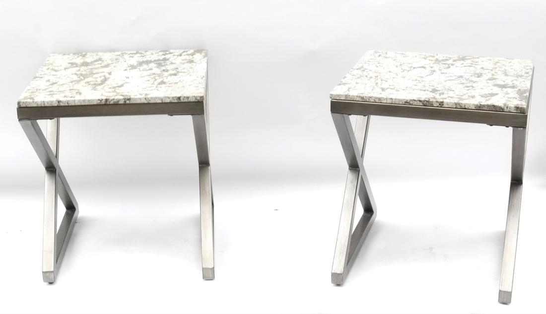 20th Century Modern X-Frame Tables (1 of 7)