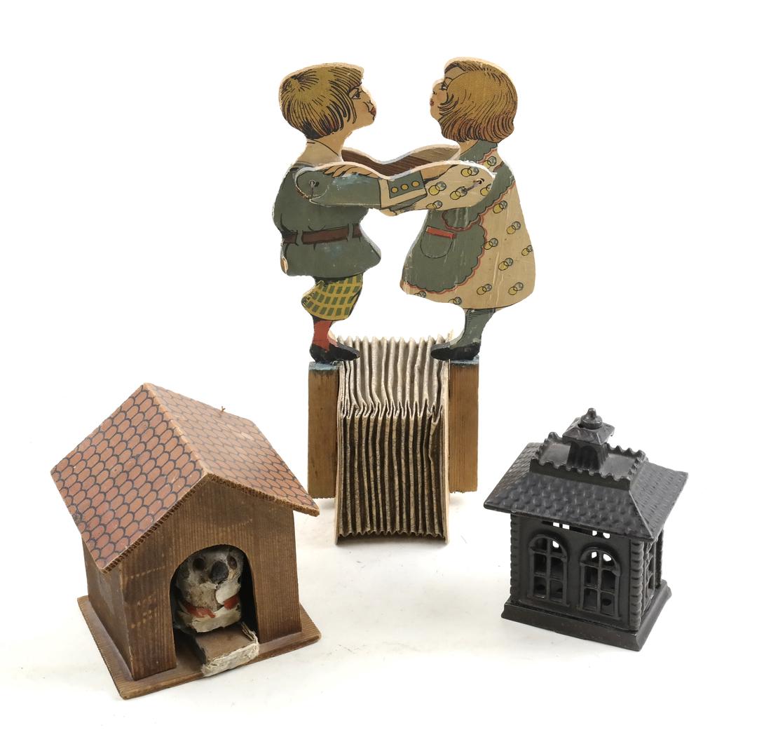 Three Toys: Dog House, Instrument and A House (1 of 6)