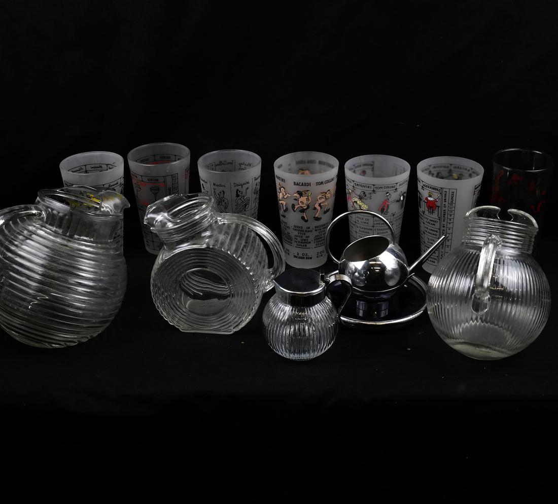 Group of Glass & Metal Tableware (1 of 6)