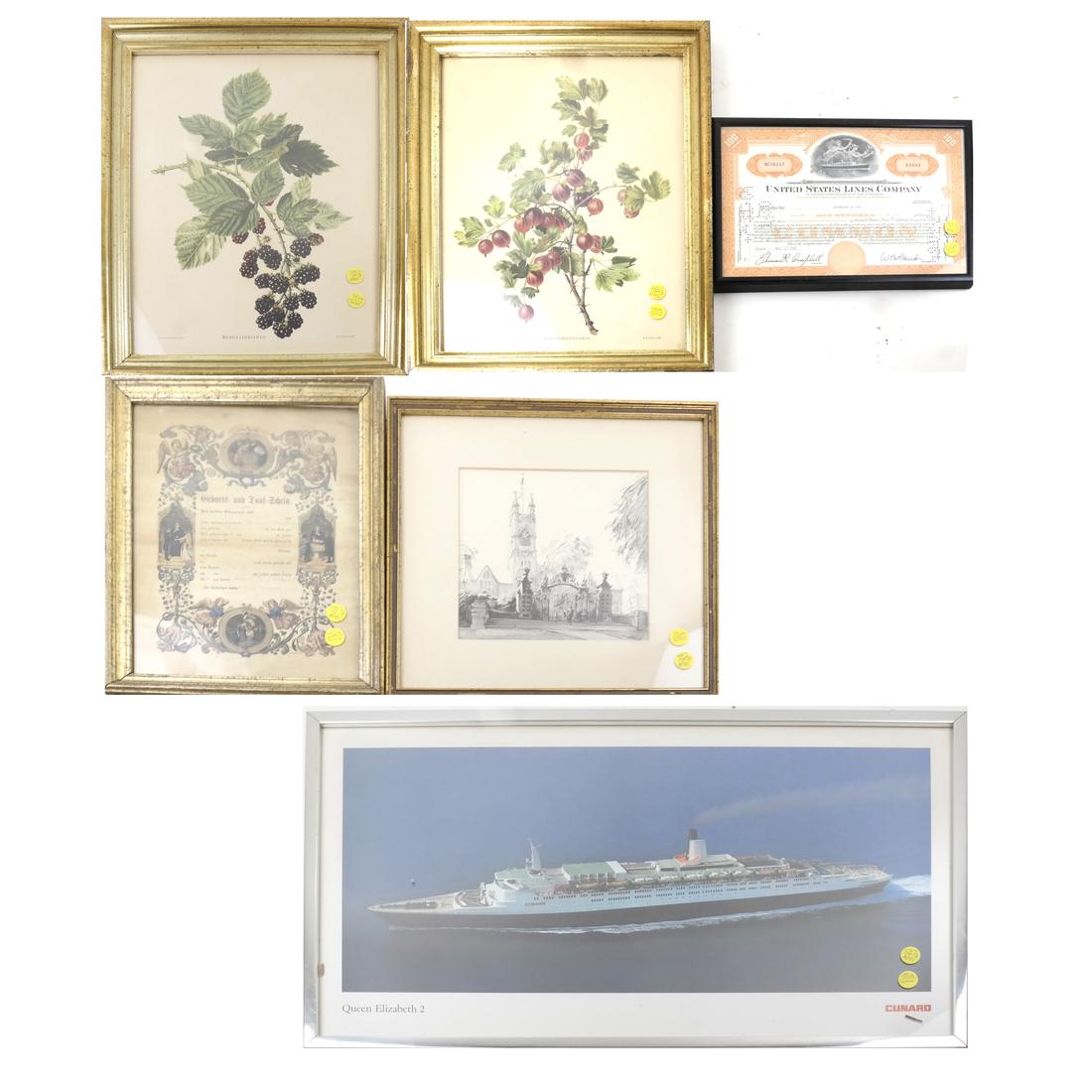 Framed Vintage and Antique Prints (1 of 5)