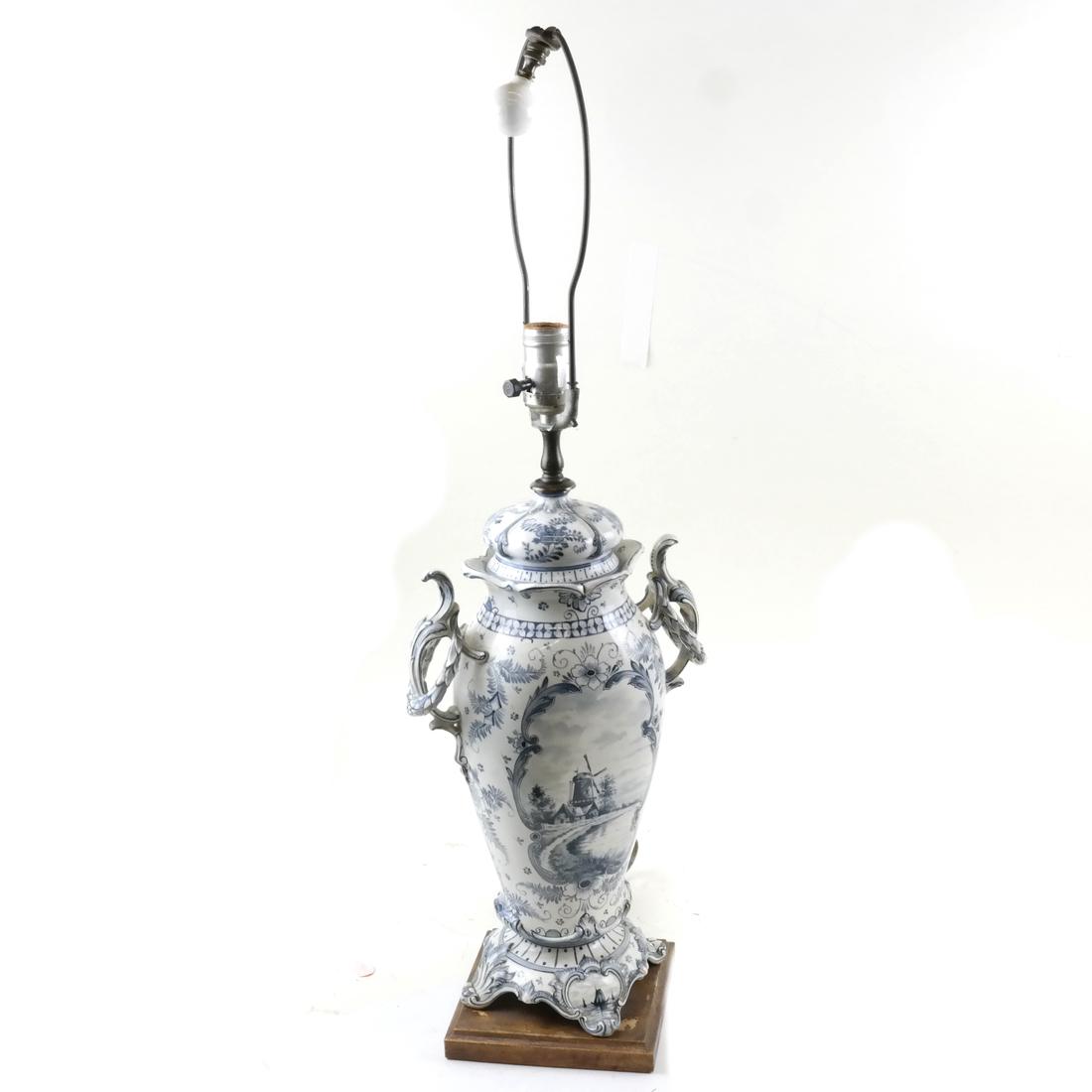 Delft Blue and White Lamp (1 of 5)