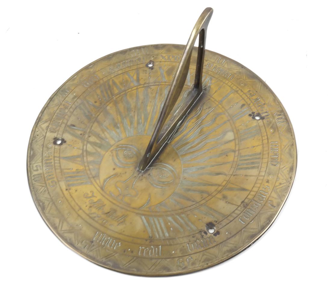 Brass Incised Sundial (1 of 6)