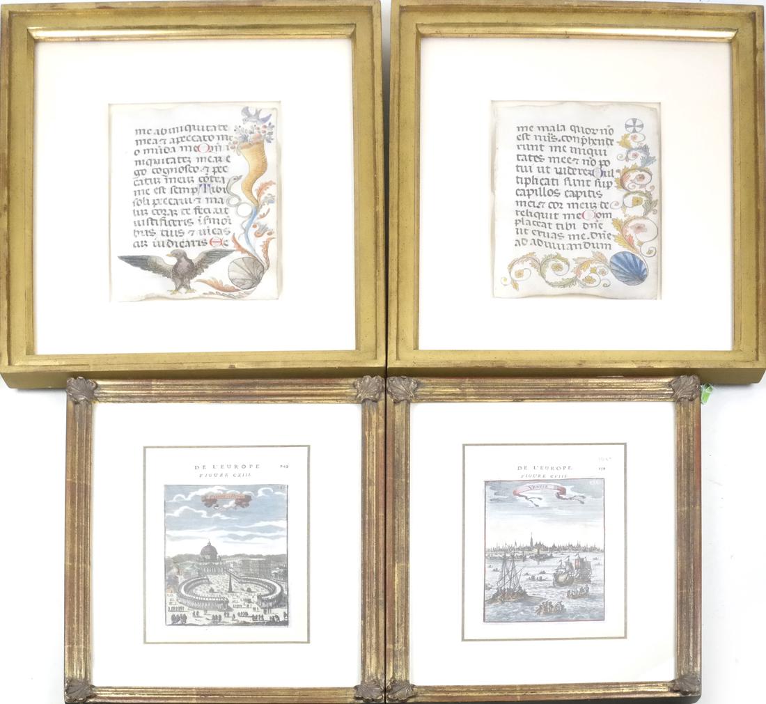 Two Latin Manuscripts and Two Europeans Scenes (1 of 7)