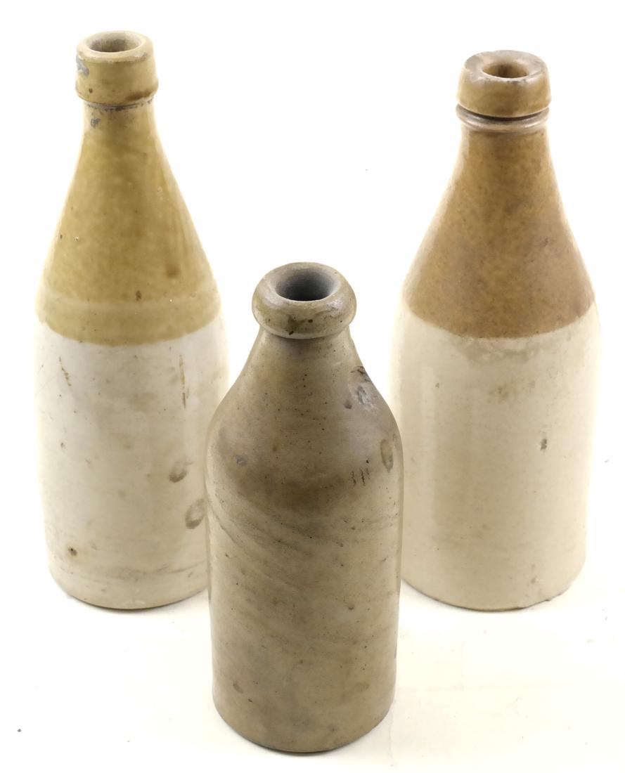 Three Antique Ceramic Bottles (1 of 6)