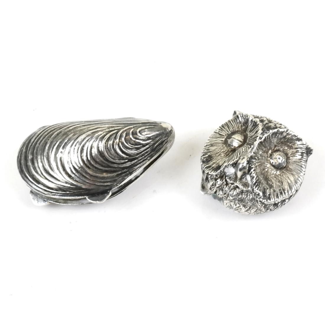 Sterling Silver Owl Shell Pill Boxes (1 of 7)