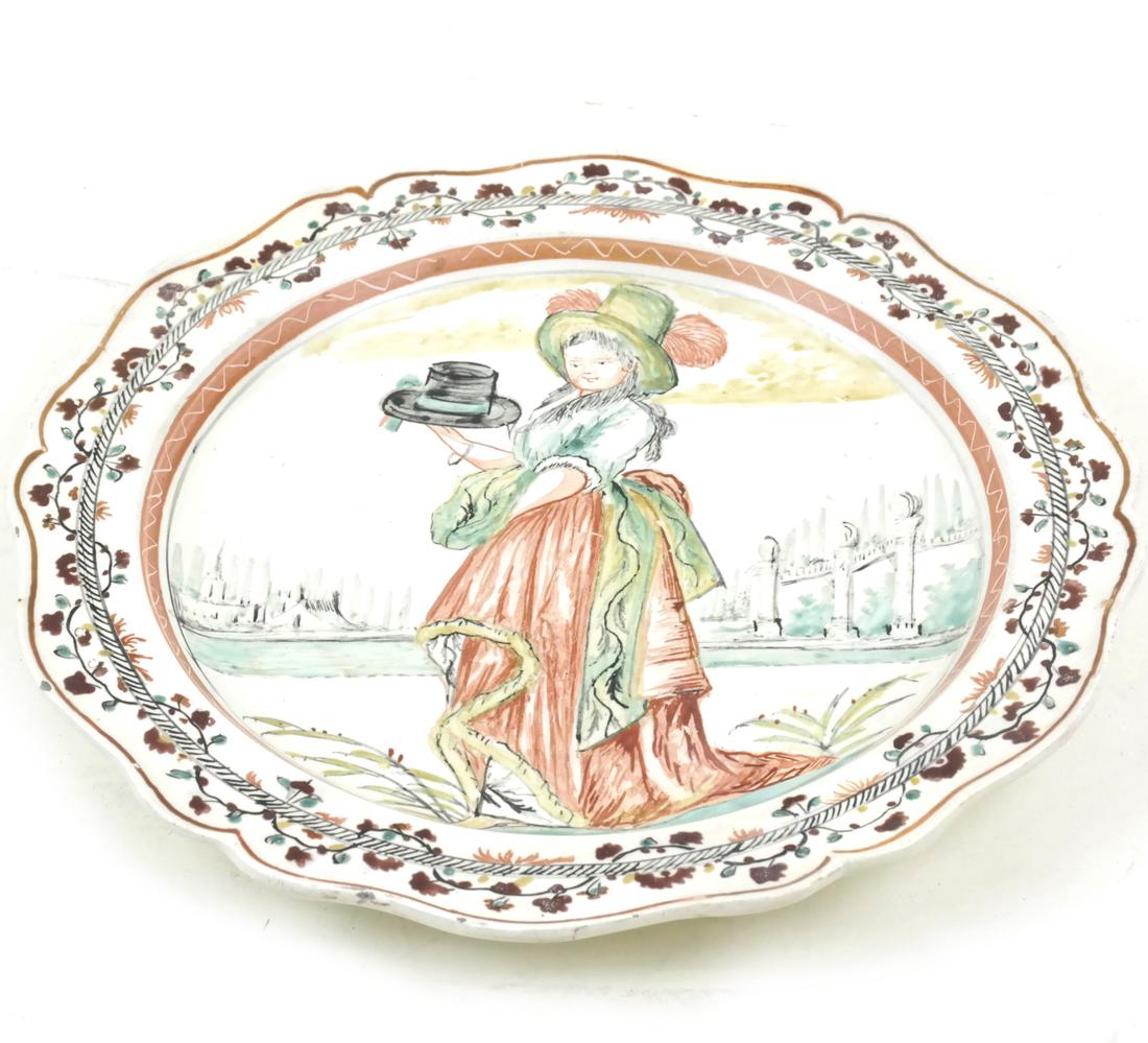 Antique English Creamware Plate (1 of 7)