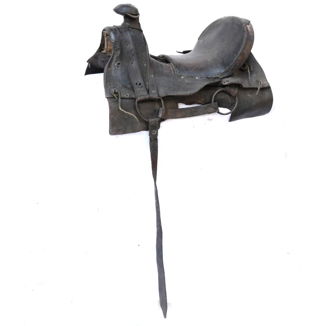 Vintage and Antique Ranch Saddle Group (1 of 10)