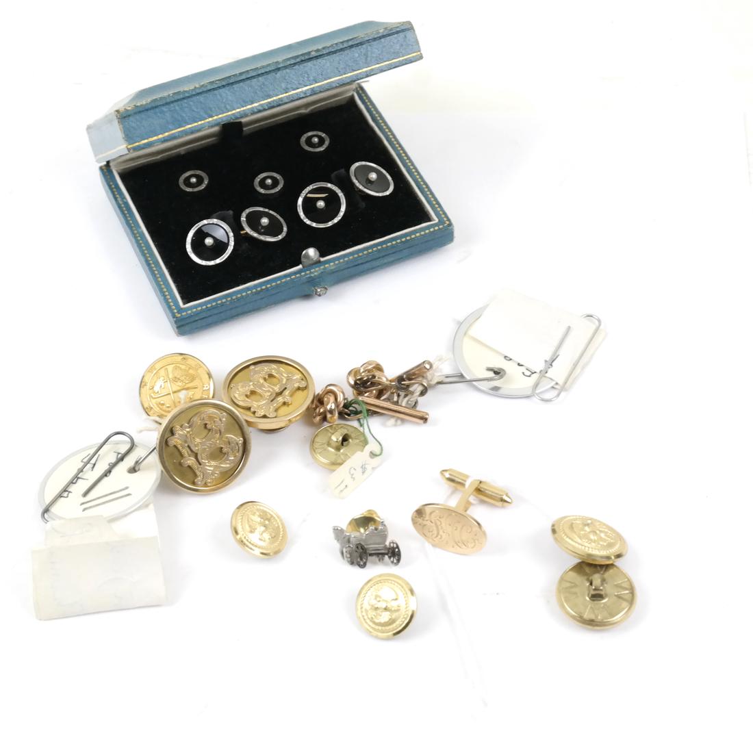 Gold Stud Set, 14k Cufflink, other (1 of 6)