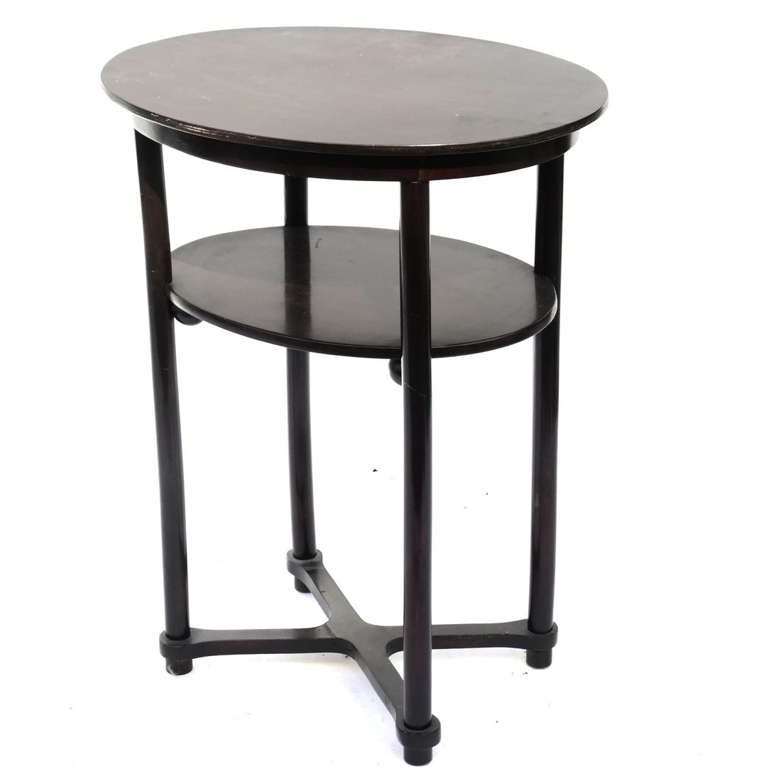 Oval Deco-Style Two-Tier Table (1 of 6)
