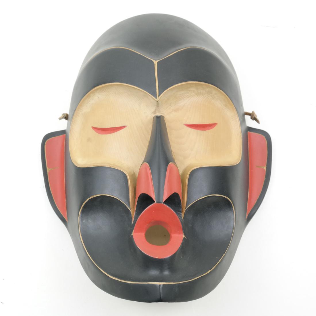 Northwest Coast Carved Face Mask (1 of 8)
