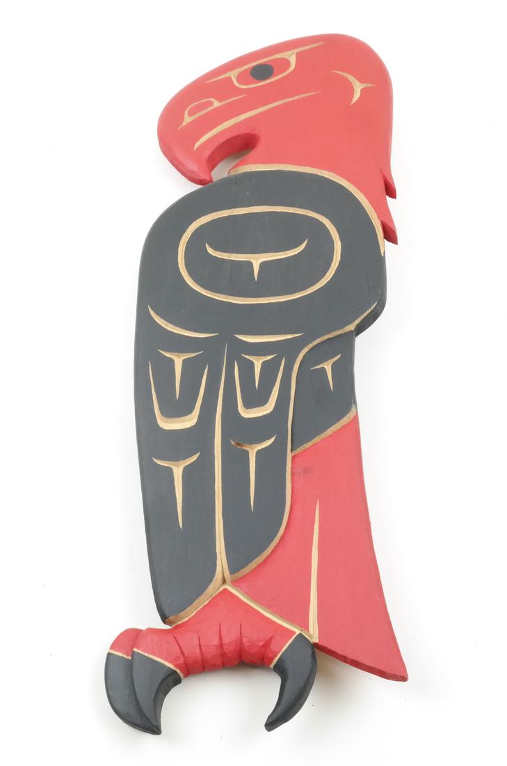 Northwest Coast Carved Eagle Panel (1 of 6)