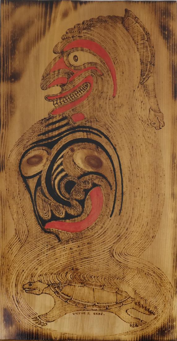 Northwest Coast Carved Panel by Victor Sky (1 of 5)