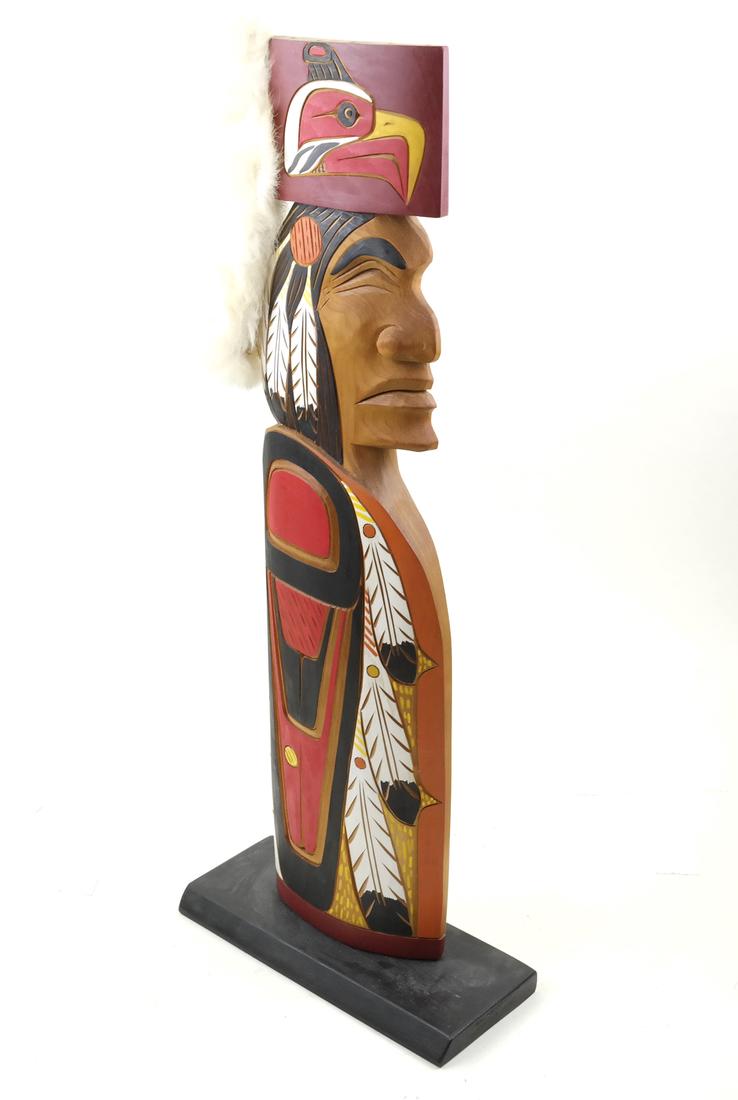 Northwest Coast Carved Chief, Lance Joseph (1 of 5)