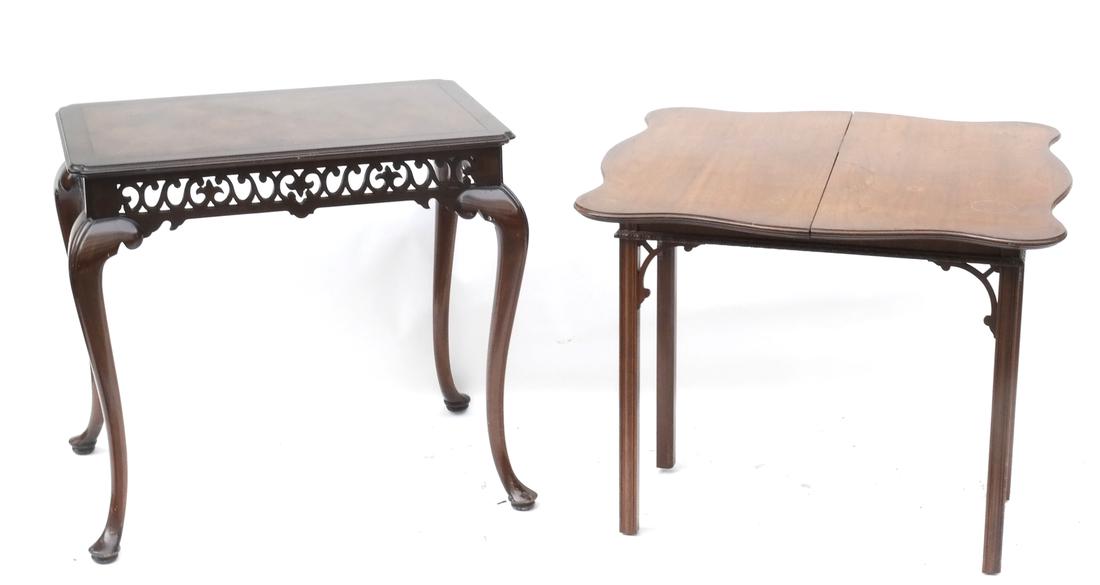 Queen Anne-Style Tea Table and Game Table (1 of 6)