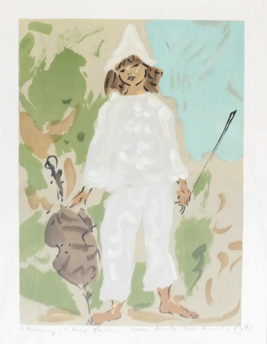 Marcel Vertes Clown and Cello Lithograph (1 of 5)