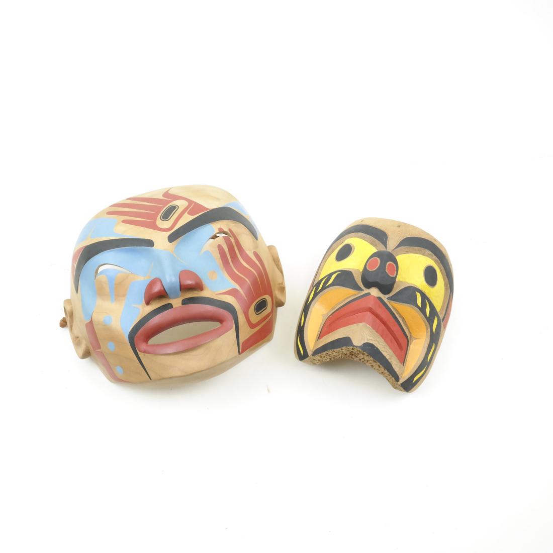 Two Masks, Northwest Coast, Mark Bowlby (1 of 9)