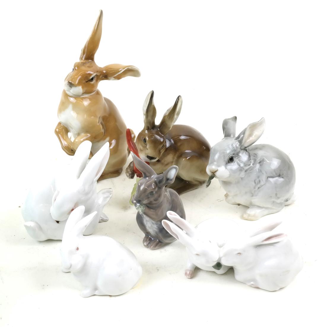 Seven Porcelain Rabbits (1 of 8)