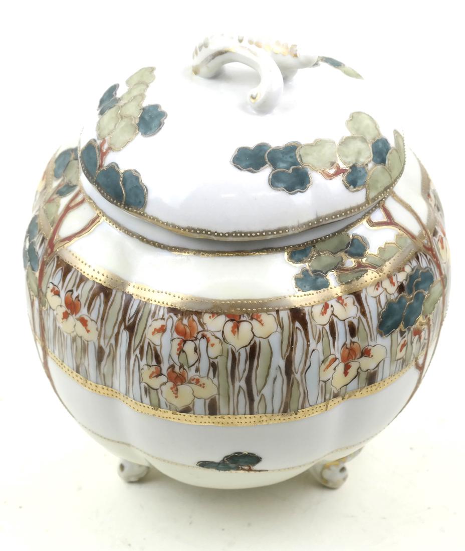 Nippon Porcelain Decorated Covered Urn (1 of 6)