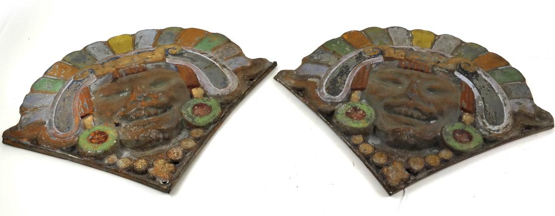 Pair Egyptian Metal Reliefs (1 of 7)
