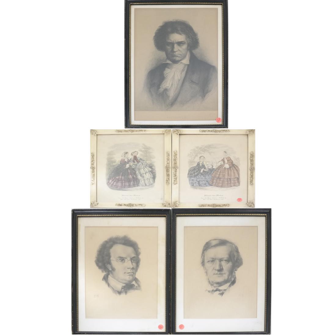 Five Prints: Two Fashion, Three Composers (1 of 4)