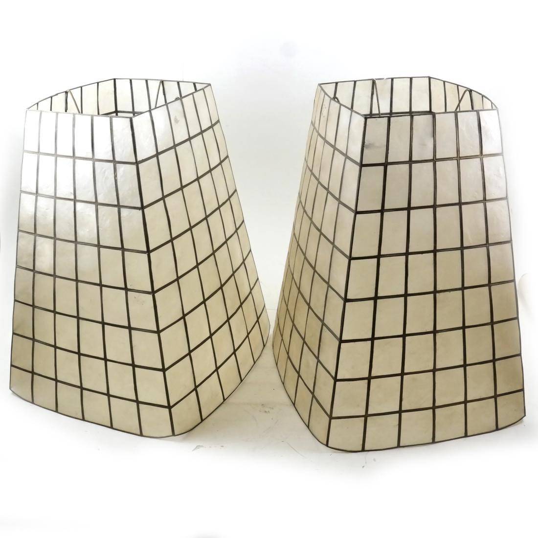 Pair of Hand Made Mica Lamp Shades (1 of 5)