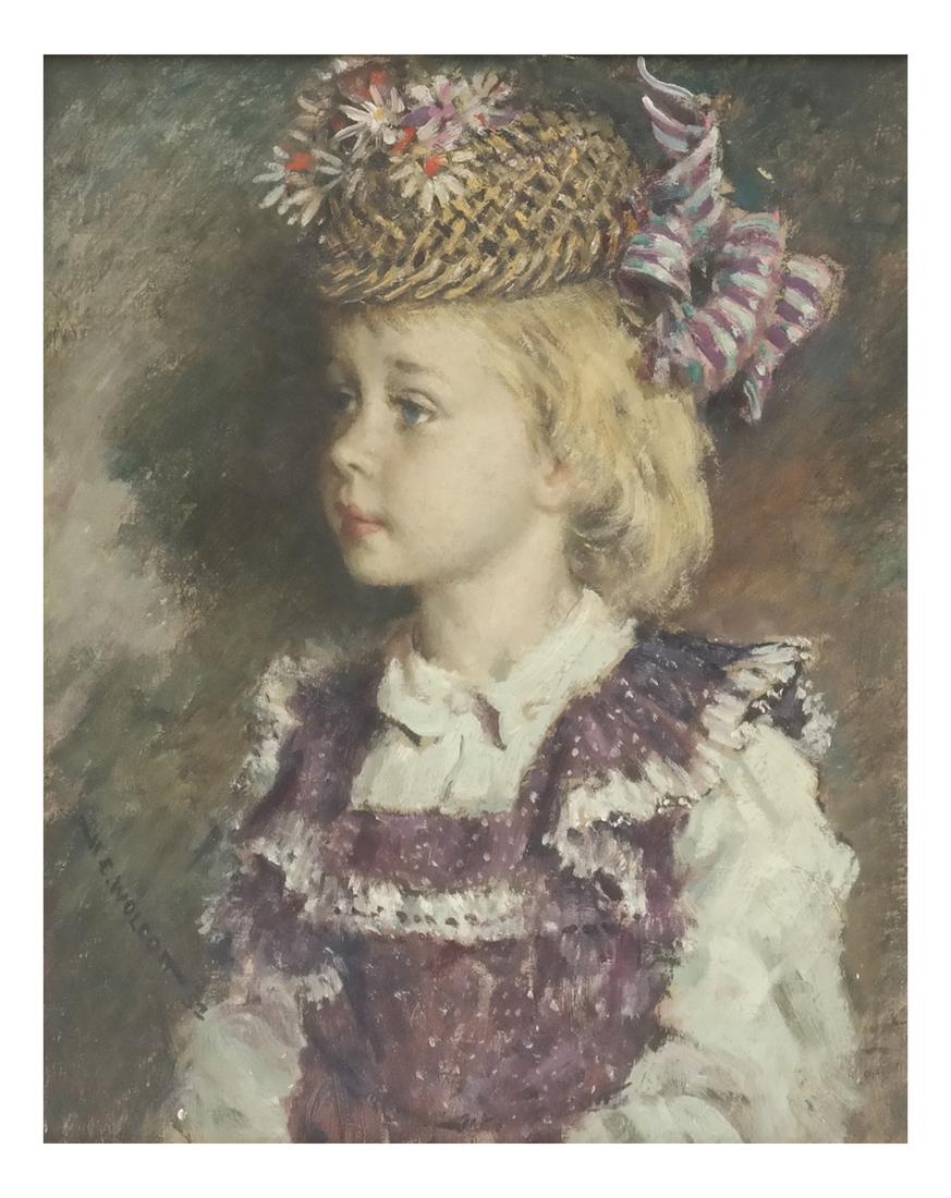 Harold C. Wolcott, "Gretchen" - Oil on Board (1 of 6)