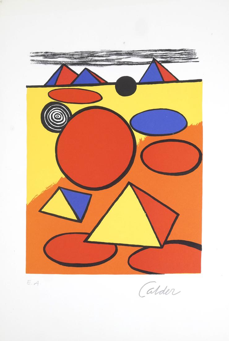 Alexander Calder "Le Petit Pyramids" - Lithograph (1 of 6)
