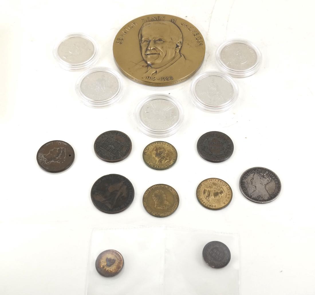 Lot Of Coins and Medallions With Others (1 of 11)