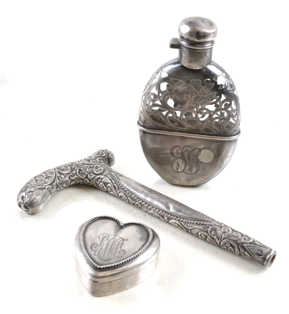 Flask, Cane Handle and Pill Box (1 of 10)
